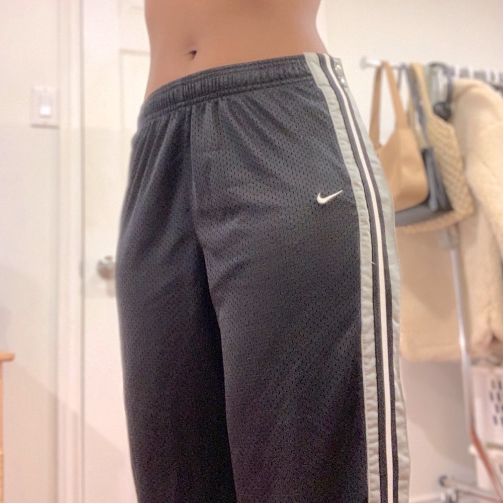 nike 90s style button up trackpants